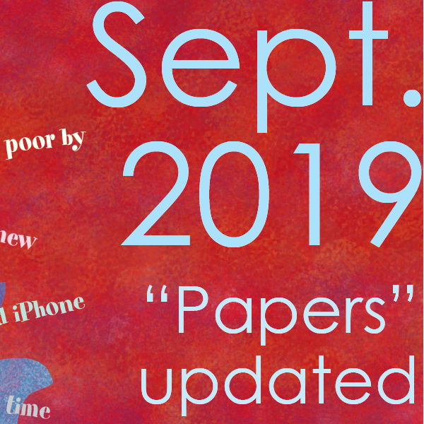 "Papers" updated! Go to Paper's section to see some double trucks for August.